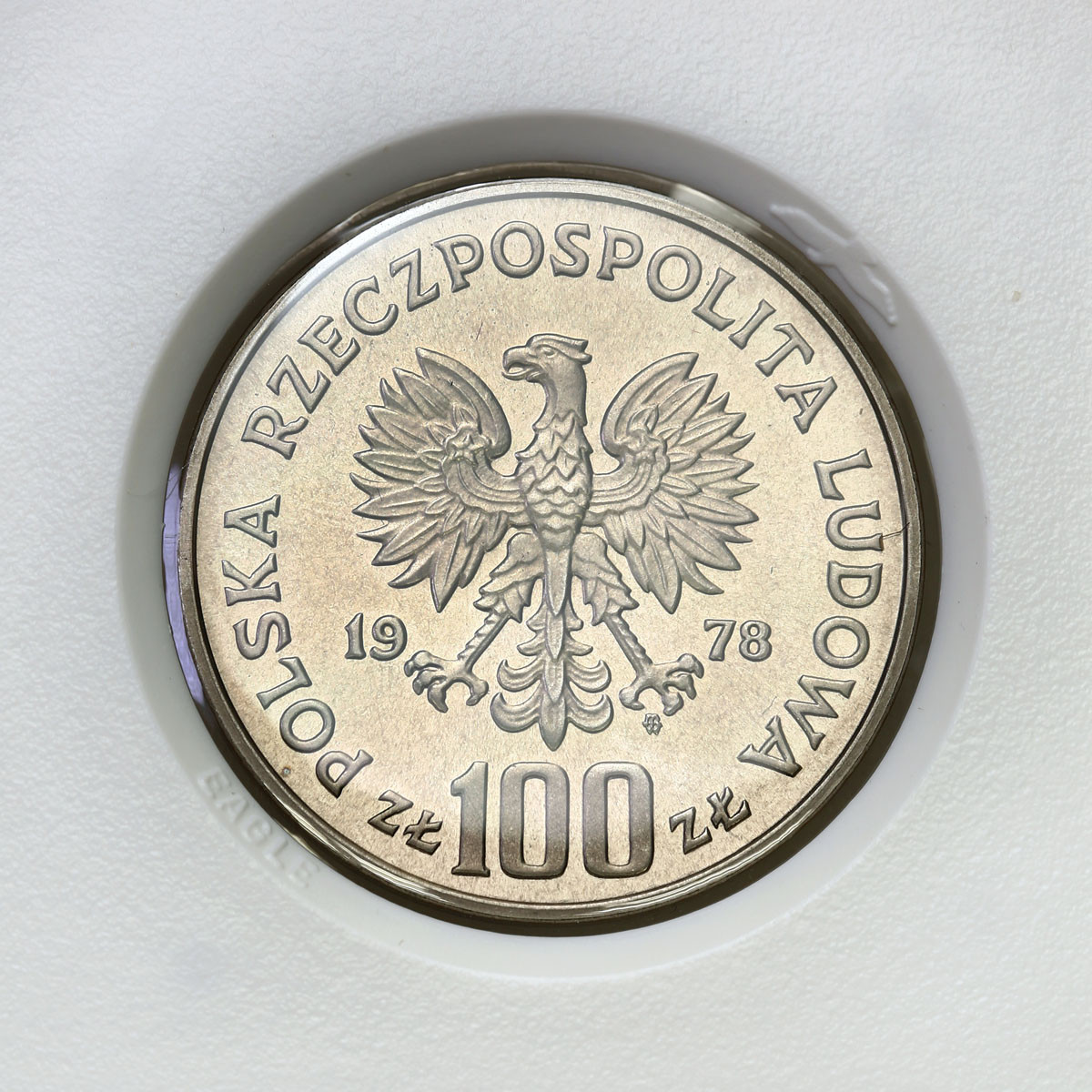 PRL. PRÓBA Nikiel 100 złotych 1978 – Łoś